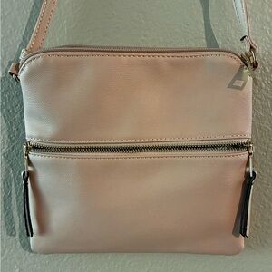 Dusty Rose Pink Casual Crossbody Bag